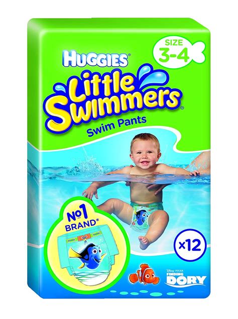 Huggies Little Swimmers Disposable Swim Nappies Size 3 4 12 Pants
