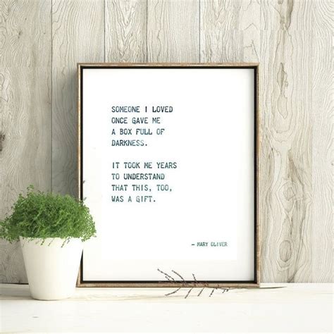 mary oliver poem about home etsy