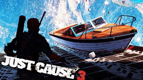 Just Cause 3 Boat From Plane Fails Just Cause 3 Epic Stunts Youtube