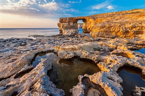 Azure Window En Gozo Malta Foto De Archivo Imagen De Maltés 125183278