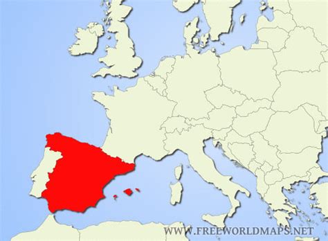 Where Is Spain Located On The World Map Carolina Map