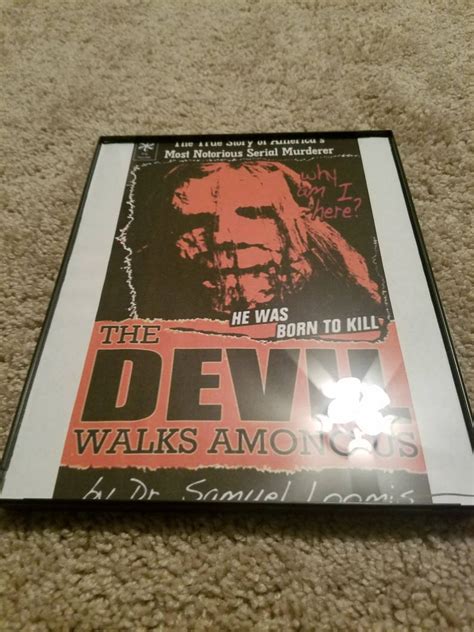 The Devil Walks Among Us Dr Loomis Framed Print Michael Myers Etsy