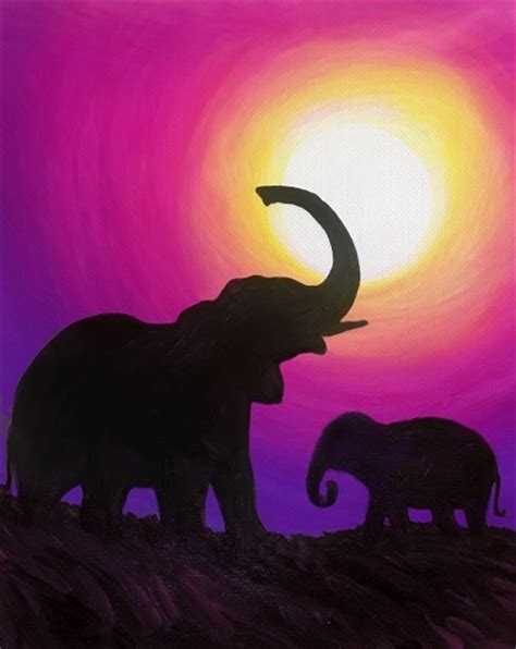 However, not all of them are easy to recreate, especially. Paint Nite: Elephant Meadow