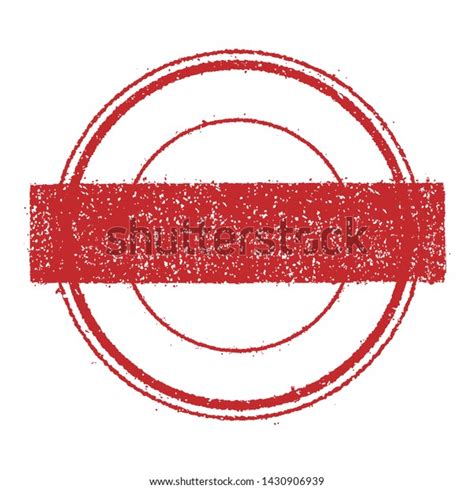 Vector Rubber Stamp Template Illustration No Stock Vector Royalty Free