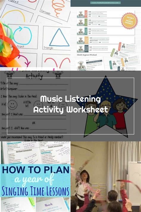 Primary Music Music Listening Activity Worksheet Primary Music Music