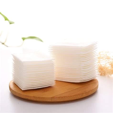 Buy 50pcsbag Facial Cotton Makeup Cotton Wipes Soft Cosmetic Remover Pads Face