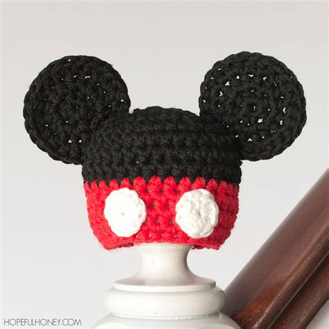 Ravelry Newborn Mickey Mouse Inspired Hat Pattern By Olivia Kent
