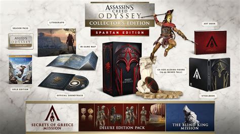 Assassins Creed Odyssey Spartan Collectors Edition Xbox 1 One Pre