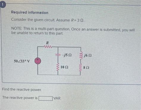 Solved Required Information Consider The Given Circuit Chegg Com