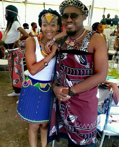 Clipkulture Swazi And Zulu Couple In Traditional Attire