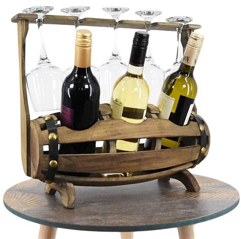 Are you sure you want to remove diy wine glass holder from my projects? Wooden Barrel Wine Rack Bottle & Glass Holder Untreated Wood Display Storage - Factory Price