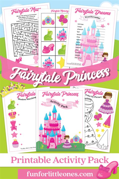 Fairytale Princess Activities Pack Fun For Little Ones Princess