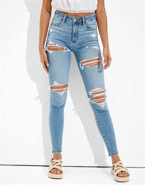 Ae Next Level Ripped Curvy Super High Waisted Jegging