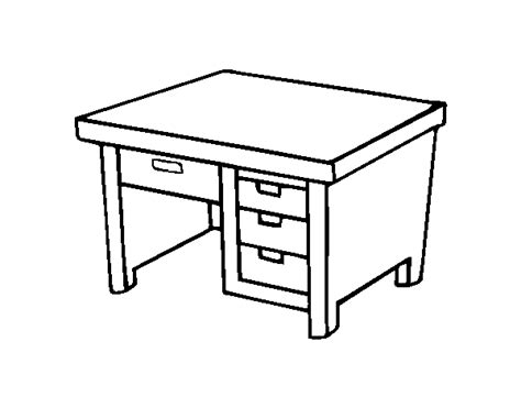 ¡todos te agradecerán que los recibas en tu mesa! Dibujo de Mesa de escritorio para Colorear - Dibujos.net