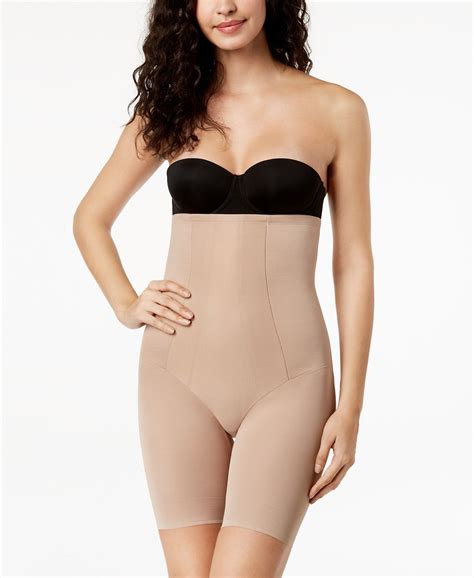 miraclesuit women s extra firm tummy control shape with an edge high waist thigh slimmer 2709