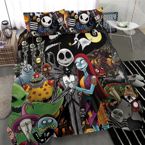 Nightmare Before Christmas Bedding Set 02 Jack And Sally T