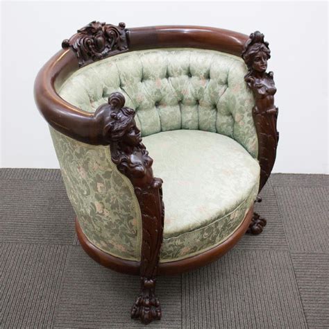 Victorian Rococo Revival Carved Barrel Chair Dec 17 2017 Auctions