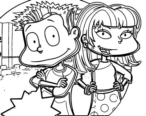 Nice Dil Rugrats All Grown Up Coloring Page Fish Coloring Page Images