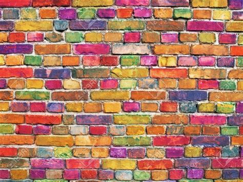 Painted Brick Wall Brick Wall Painted Brick Walls Painted Brick House