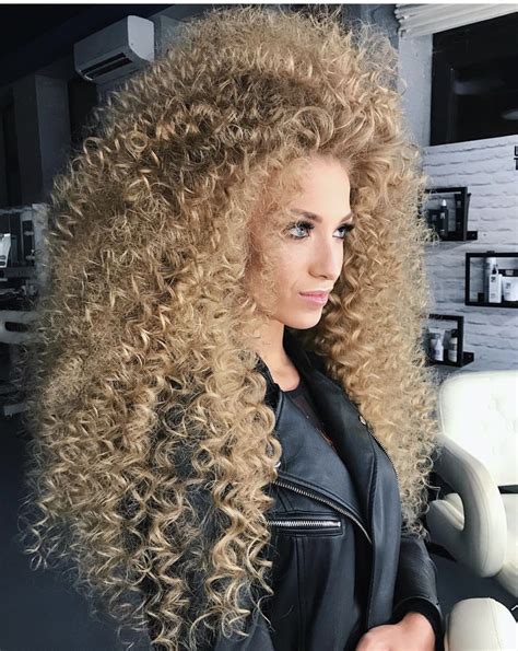Pin By Offer Of The Day On Crazy Curly Long Hair Girl Permed