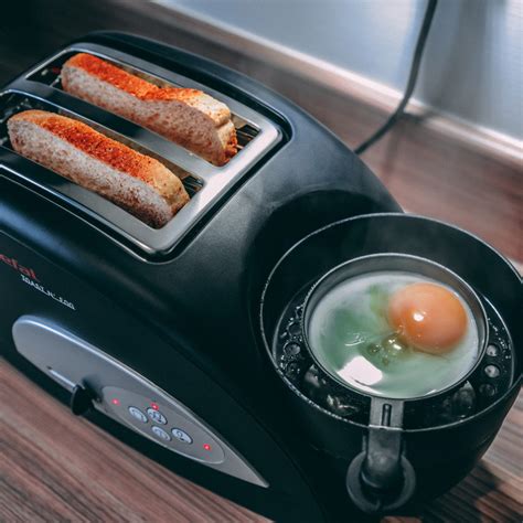 The toast 'n' egg toaster makes your toast. Tefal TT550015 Toast n Egg 2 Slice Toaster with Egg Poacher