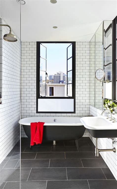 Black And White Bathroom Floor Tile Ideas Ztech