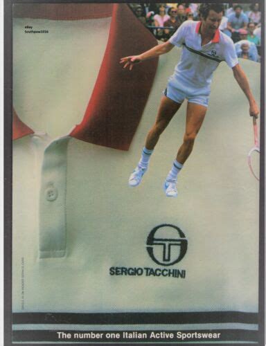 Classic 1982 Sergio Tacchini John Mcenroe Tennis Apparel Vintage