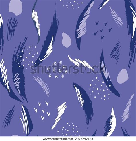 Hand Drawn Modern Abstract Seamless Pattern Stock Vector Royalty Free