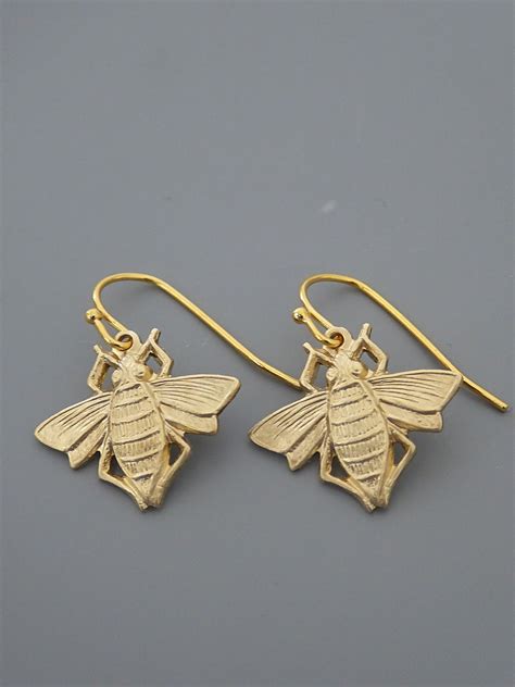 Vintage Jewelry Vintage Earrings Bee Earrings Bee Etsy