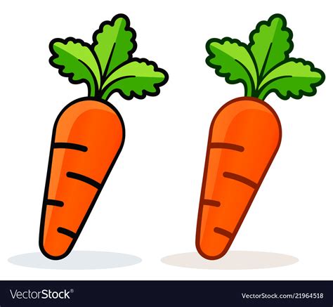 Carrot Icon Royalty Free Vector Image Vectorstock