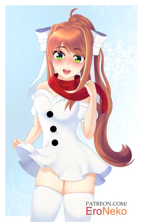 Monika Is Looking Beautiful In A White Dress For Christmas 💚💚💚 By