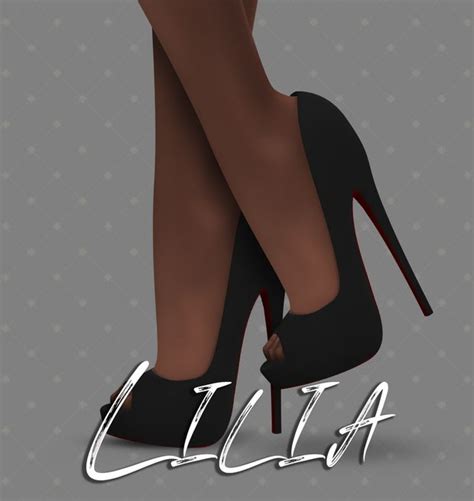 Lilia Impossible Heels Cooper322 On Patreon Sims 4 Cc Shoes Sims 4