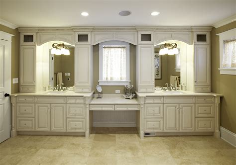 Traditional bathroom vanity units offer a stylish and highly practical solution for those in need of storage. bathroom makeup vanity cabinets | Another new trend in ...