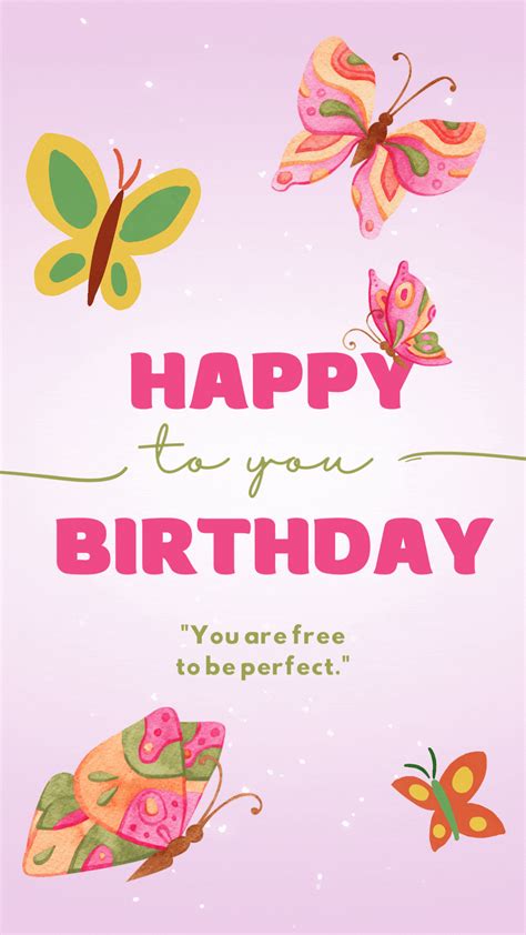 Happy Birthday Images And Greeting Cards With Butterflies