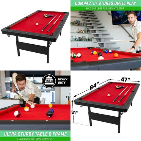 Gosports 7 Billiards Table Portable Pool Table Includes Full Set
