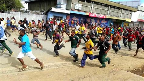 Papua New Guinea Port Moresby Student Police Riot