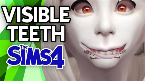 Visible Teeth With Closed Mouth No Mods The Sims 4 Tutorial Youtube