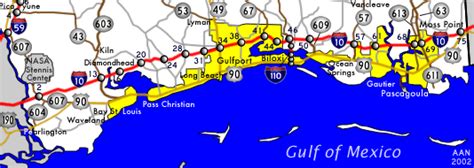Map Of Ms Gulf Coast Maping Resources