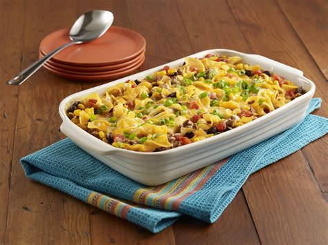 Cook noodles according to package instructions. Beef Taco Noodle Casserole - Mueller's Recipes | Mueller's ...