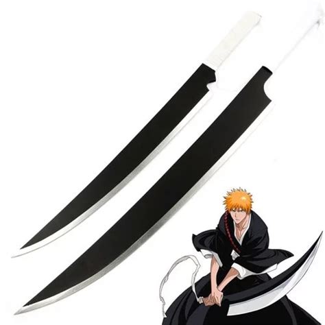 For Bleach Anime Zangetsu Kurosaki Ichigo Swords Dual Wield Blade