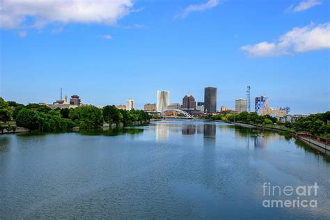 Skyline Of Rochester New York Beautiful Summer Day Photograph By Kaleb