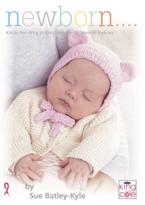 Easy To Follow Newborn Baby Book One Knitting Patterns King Cole