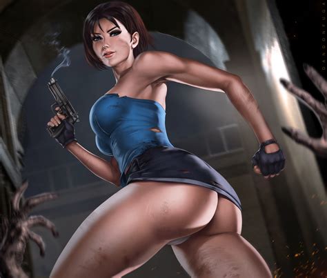 Rule Ass Dandon Fuga Female Female Only Jill Valentine Looking At Viewer Panties Resident