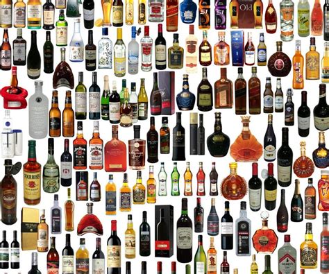 Different Types Of Liquor Bottles