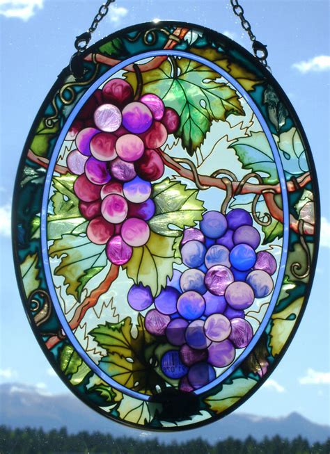 They are a fabulous fruit that can be eaten fresh or dried, in salads or as juice. AMIA Stained-Glass Look Large Fruit of the Vine/ Grape ...