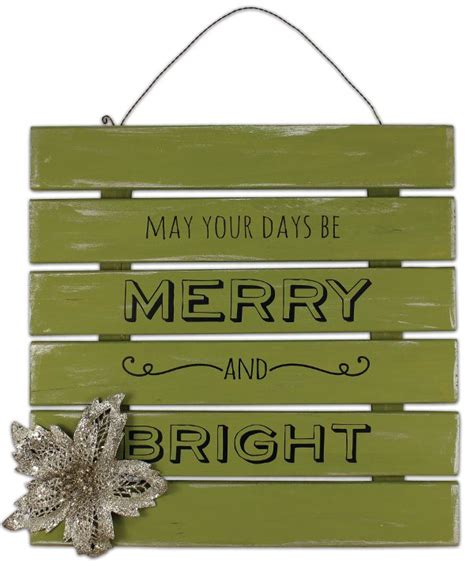 Merry And Bright Pallet Plaque Crafts Direct