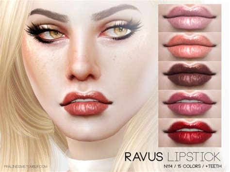 The Sims Resource Ravus Lipstick N114 By Pralinesims • Sims 4 Downloads