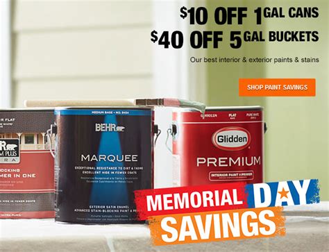 Primers, faux finish, 100% acrylic enamel Home Depot Deals | $10 Annuals + Paint Sale & More ...