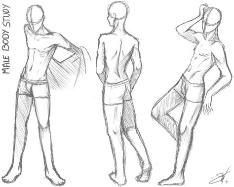 Figure Drawing Male Pose Anime Body Base Pierna Wallpaper