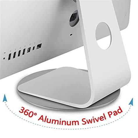 360° Aluminum Rotation Monitor Swivel Stand For Apple Imac All In One